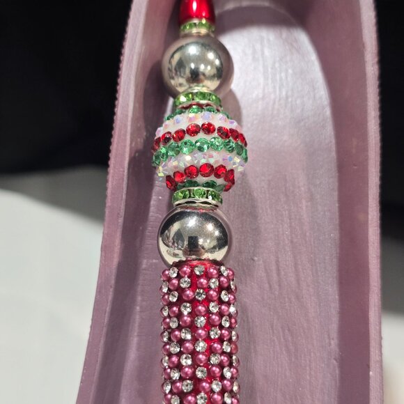 Pick-a-Pretty Holiday Pen by PenGwensPosh - Bling Bling + Ink Refill - Picture 3 of 7
